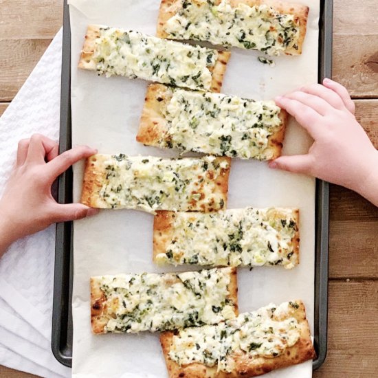 Spinach Artichoke Dip Pizza