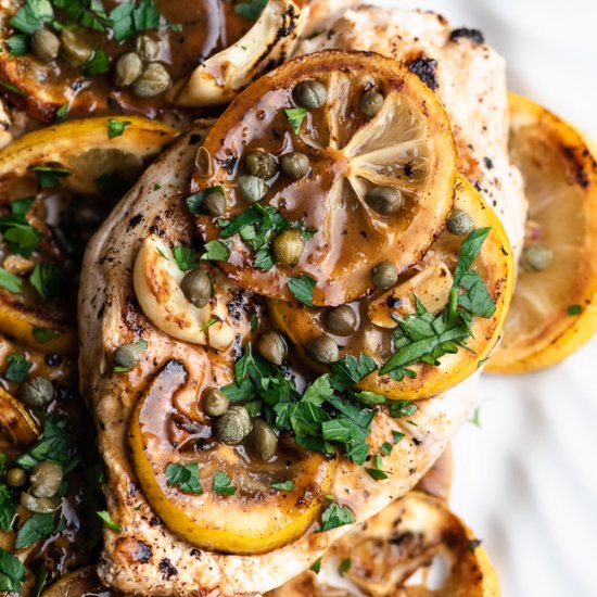 Lemon Chicken Piccata w/ Asparagus