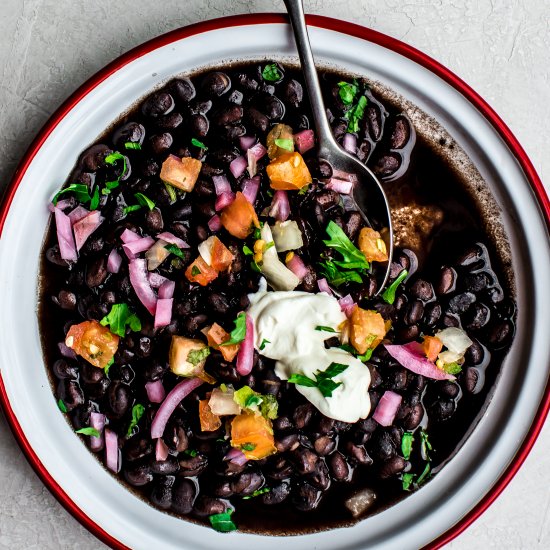 No-Soak Instant Pot Black Bean Soup