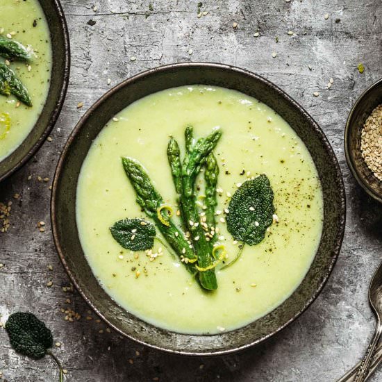 CREAM OF ASPARAGUS SOUP