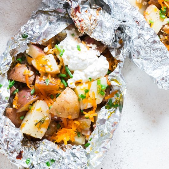 Grilled Potatoes in Foil Packs