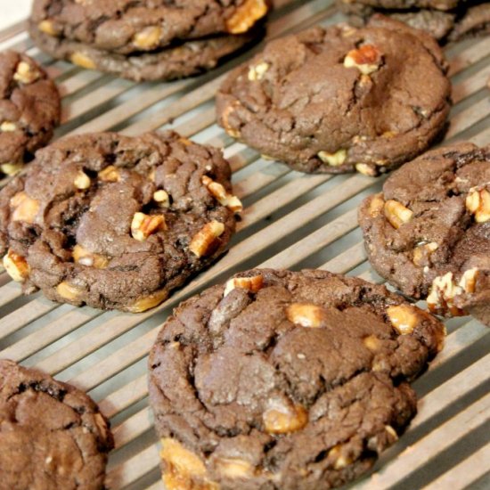 Fudgy Turtle Cookies