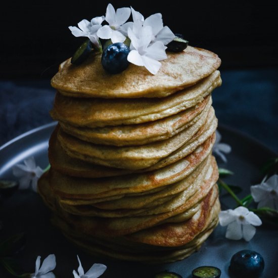 cardamom orange flower pancakes