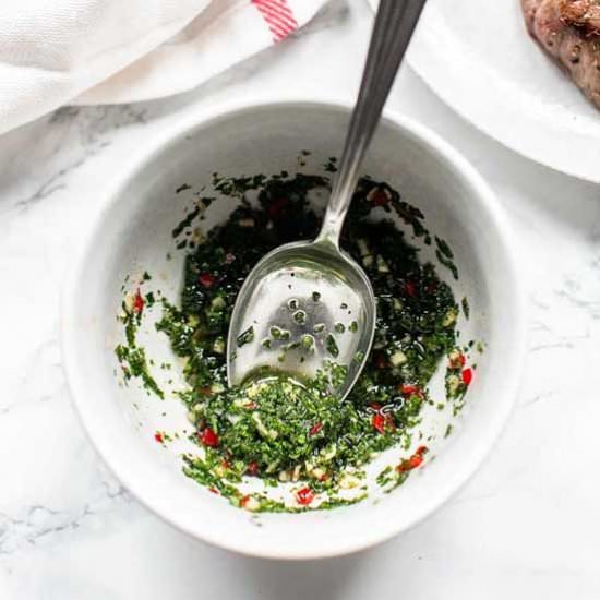 Chimichurri sauce