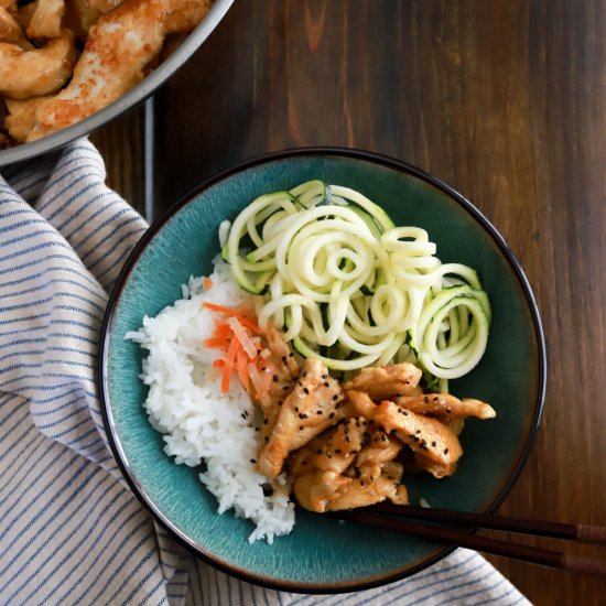 Weeknight Korean Chicken Rice Bowls