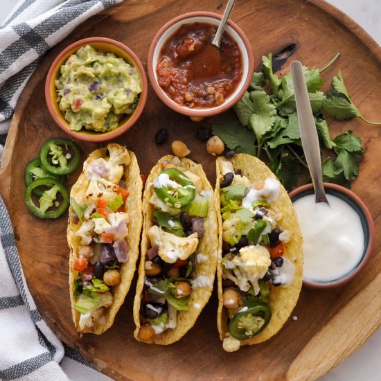 Cauliflower Chickpea Taco