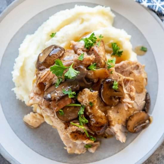 Slow Cooker Herb Crusted Pork Roast