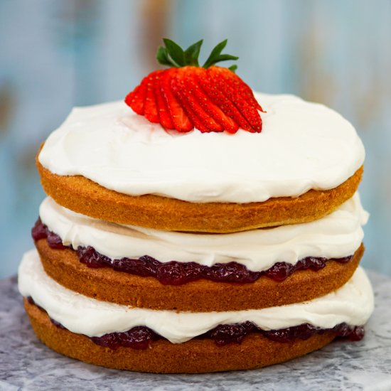 Triple Tier Victoria Sandwich