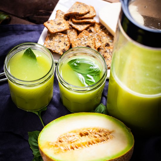 Honeydew and Basil Lemonade