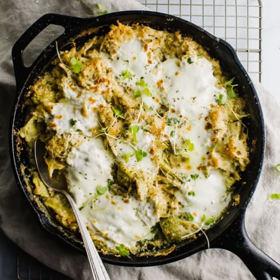 Chicken Artichoke Quinoa Casserole