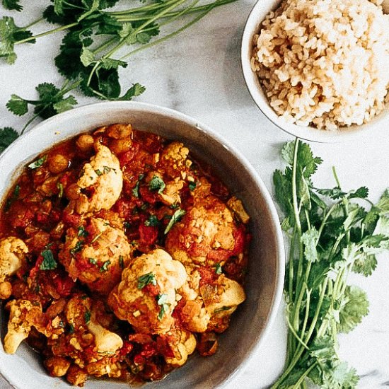 Cauliflower + Chickpea Curry