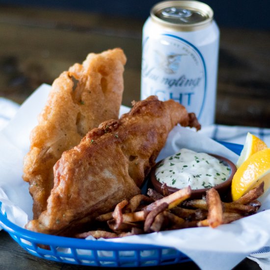 Beer Battered Vegan Fried Fish