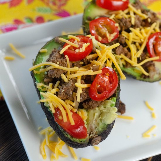 LOW CARB TACO STUFFED AVOCADO