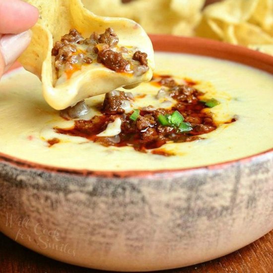 QUESO BLANCO DIP WITH CHORIZO