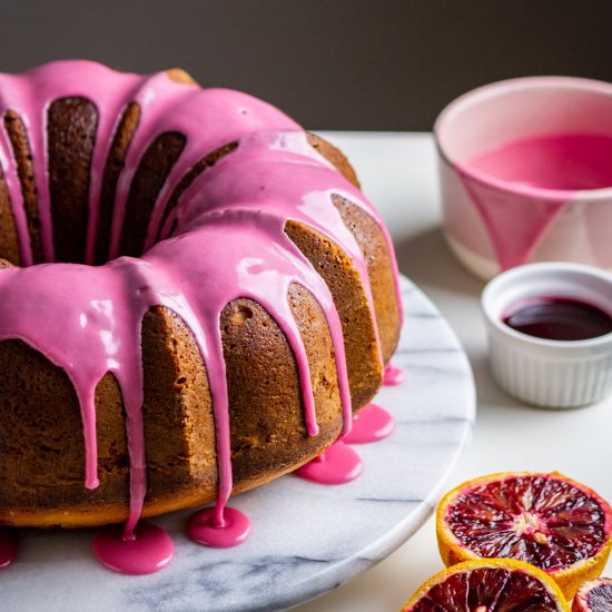 Blood Orange Buttermilk Bundt Cake