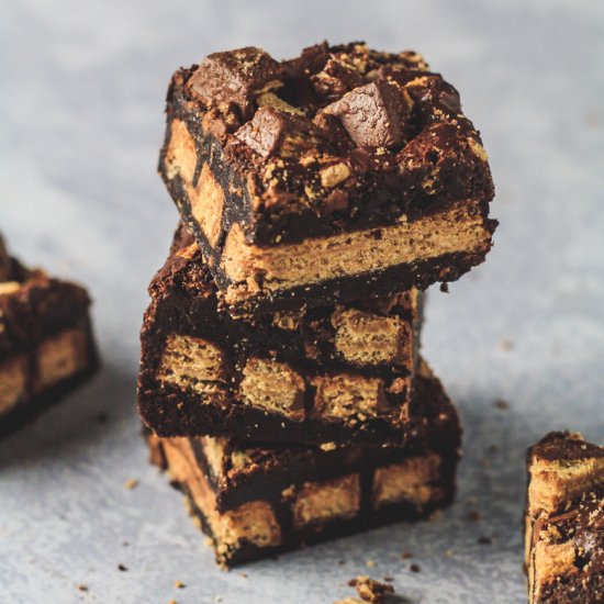 Fudgy KitKat Brownies