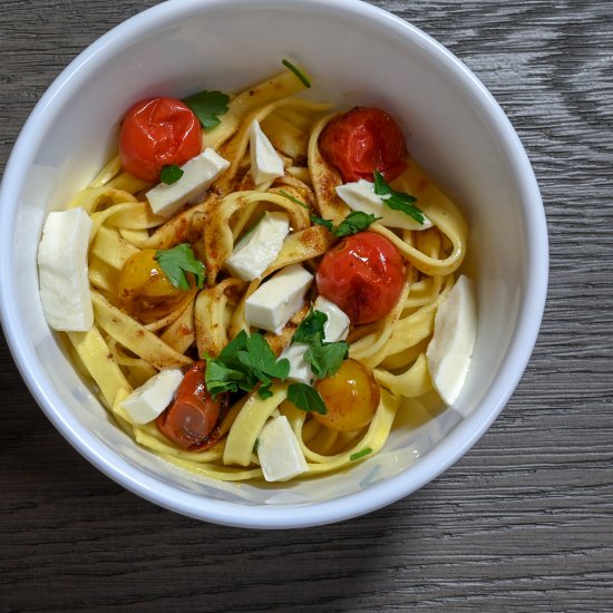 caprese salad pasta: it’s pasta-ble