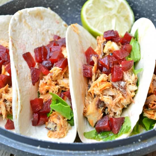 Sriracha Mackerel Tacos