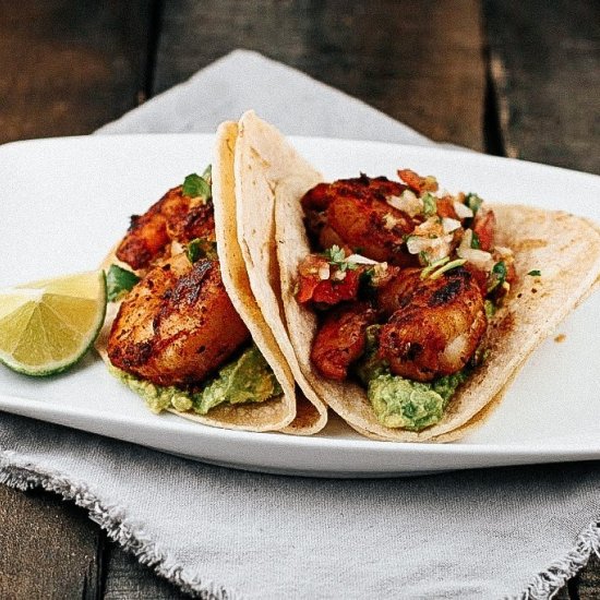 Blackened Cajun Shrimp Tacos