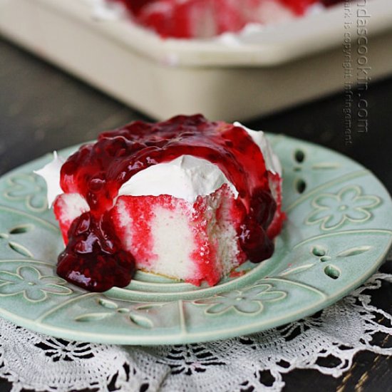 Raspberry Dream Poke Cake