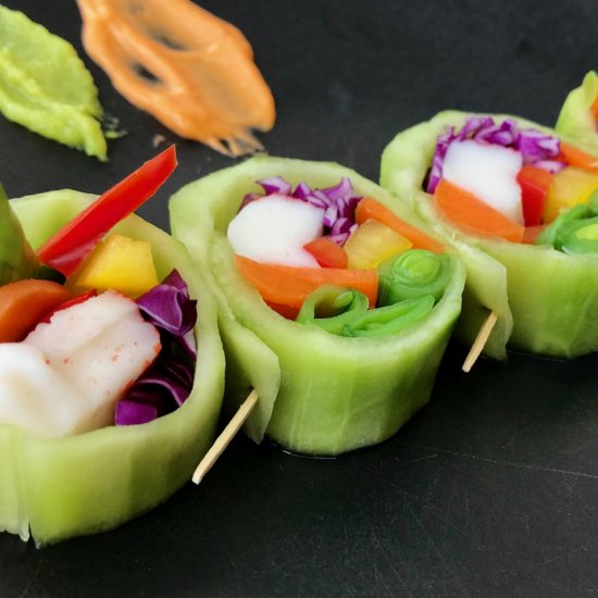 Naruto Cucumber Rolls