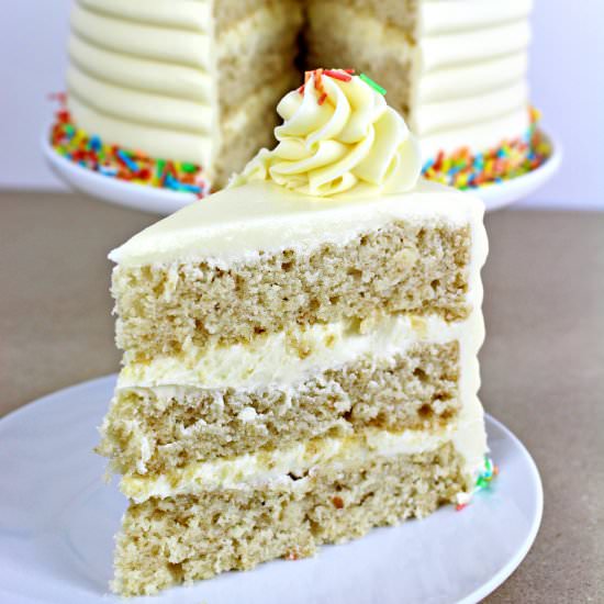 Vegan Vanilla Cake Recipe