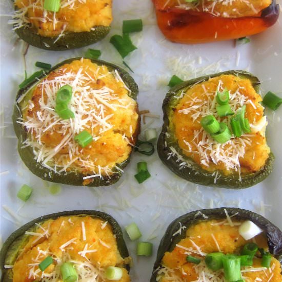 Cauliflower Puree Stuffed Peppers