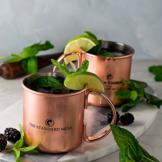 Blackberry Mint Moscow Mules