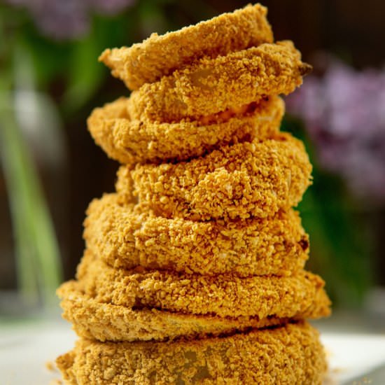 Vegan Baked Onion Rings