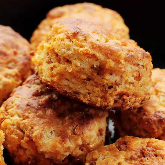 Chorizo Cheddar Buttermilk Biscuits