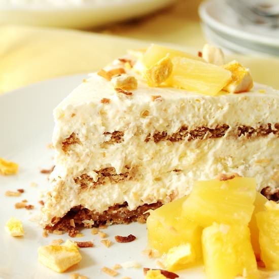 Pineapple Mango Icebox Cake