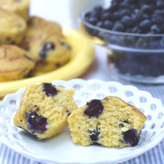 Blueberry Cornmeal Muffins