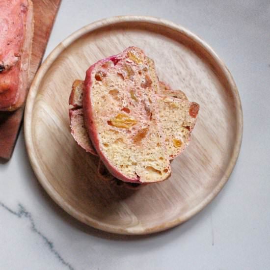 Pitaya Raisin Bread