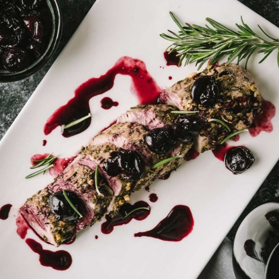 Pork Tenderloin with Cherry Sauce