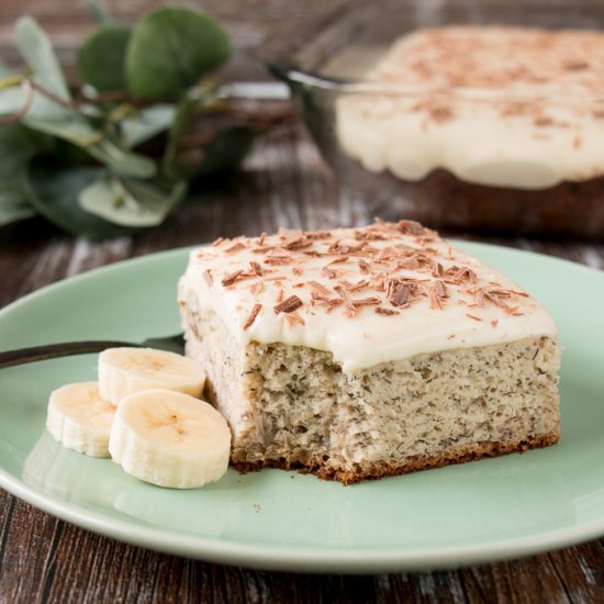 Banana Cake with Cream Cheese Icing