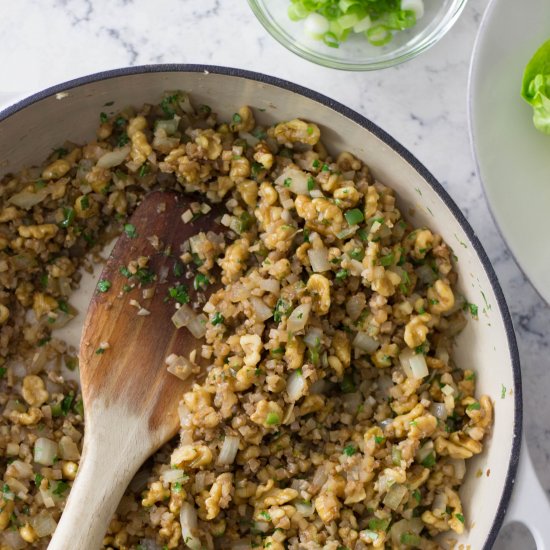 Thai-Style Cauliflower Lettuce Cups