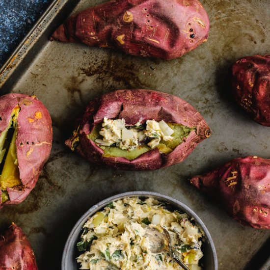 Sweet Potatoes with Onion Butter