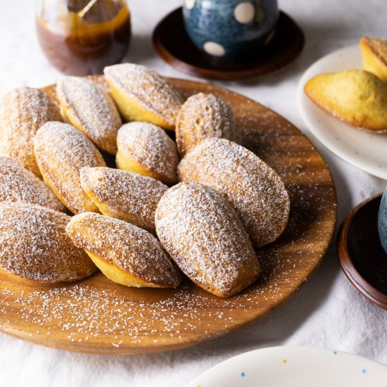 Spiced Madeleines w/ Salted Caramel