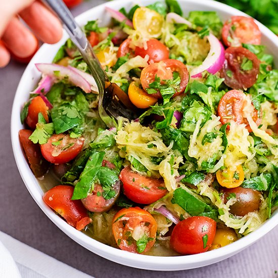 Greek Spaghetti Squash Salad