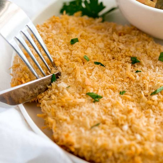 Crispy Oven Baked Chicken Schnitzel