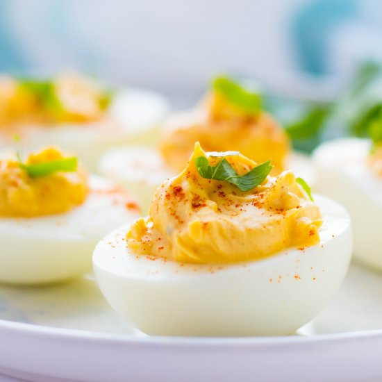 Southern Deviled Eggs with Relish