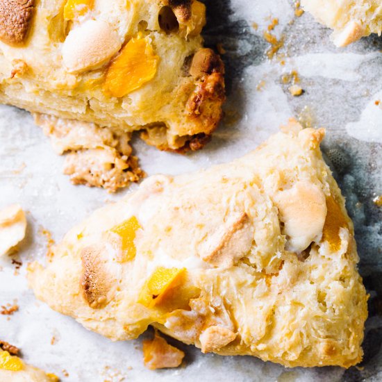 White Chocolate & Mango Scones