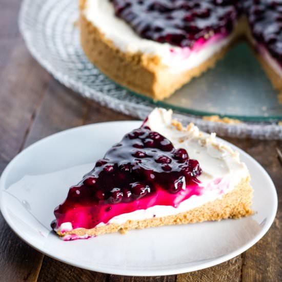 No Bake Blueberry Cheesecake