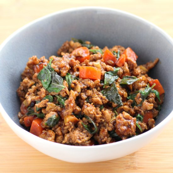 Pad Kra Pow (Thai Basil Pork)