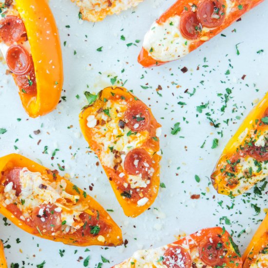 Stuffed Mini Pizza Peppers