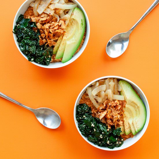 Savory Oatmeal Bowls