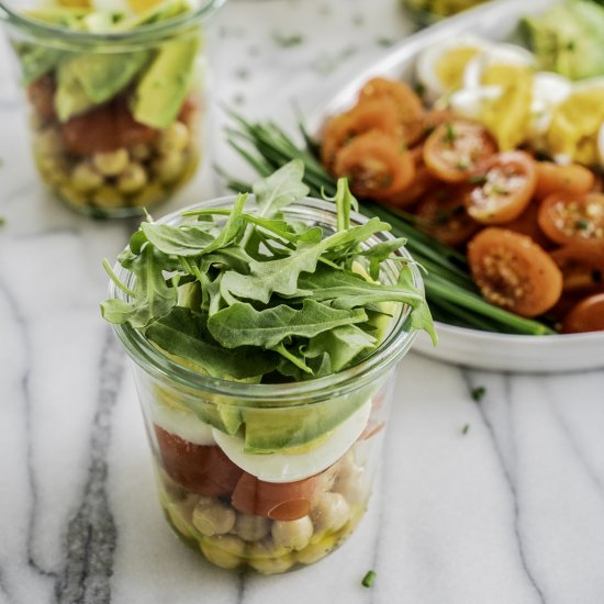 Marinated Chickpea Salad Pots