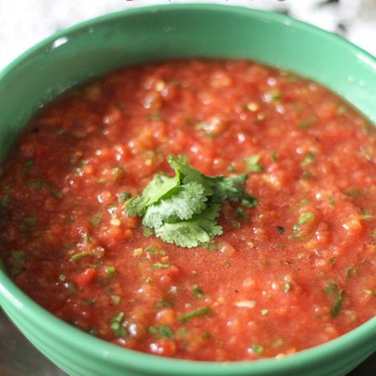 Easy Restaurant Style Salsa