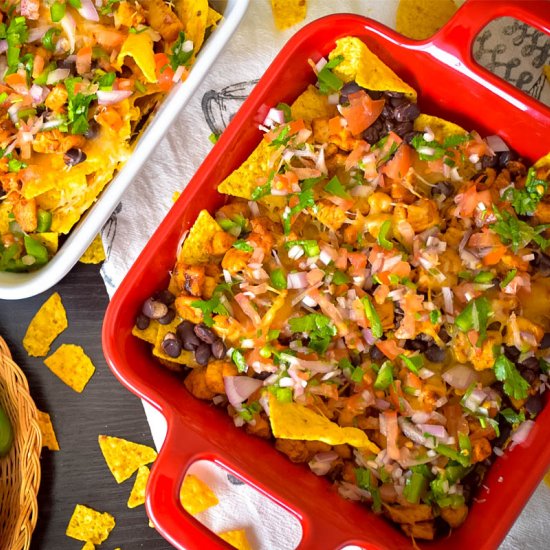 Chicken and Black Bean Nachos