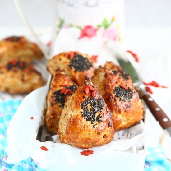 Kefir Scones with Goji Berries